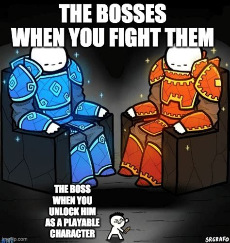 Boss fight meme template 1