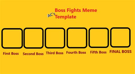 Boss fight meme template 7