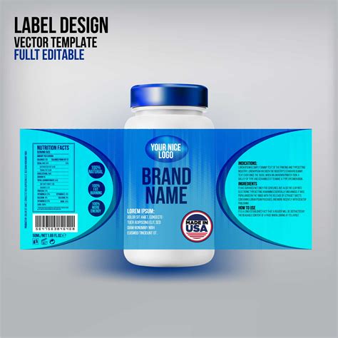 Bottle Label Design Example