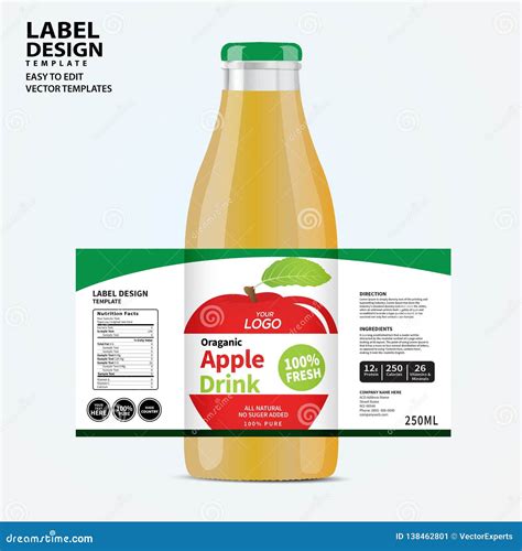 Bottle label design template 6