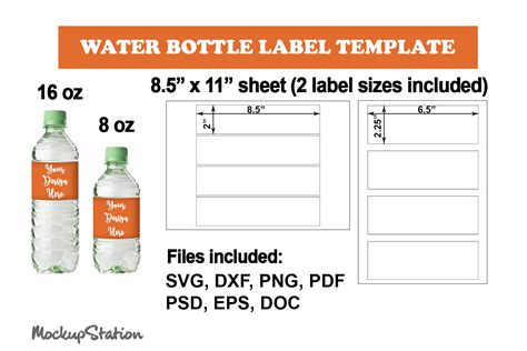 Bottle Label Template 2