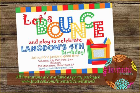 Bouncy Bash Invitation