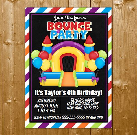 Bouncy Fun Invitation