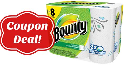 Bounty Paper Towel coupons printable example 2