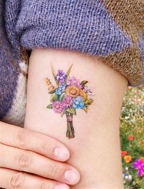 Bouquet Tattoo Designs