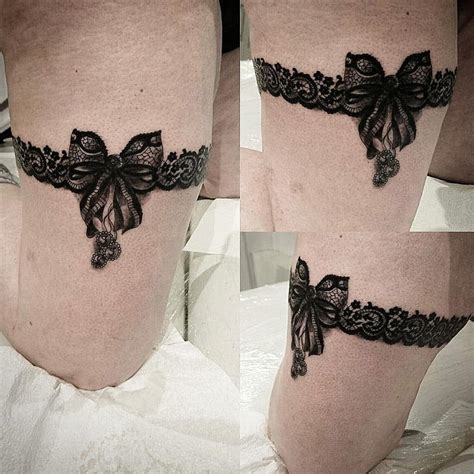 Bow Garter Tattoo Gallery