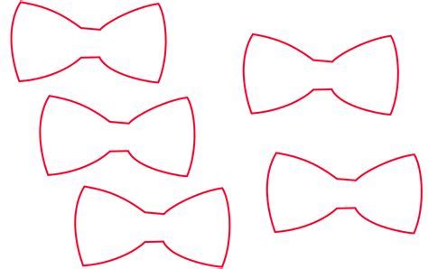 Bow tie template designs