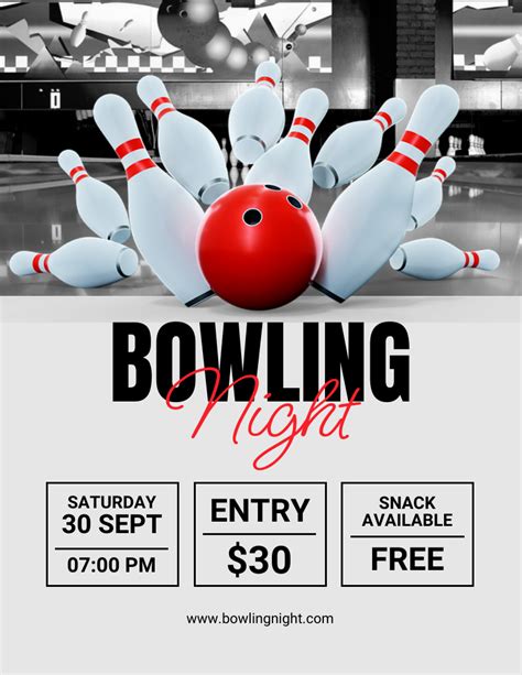 Bowling Tournament Flyer Template