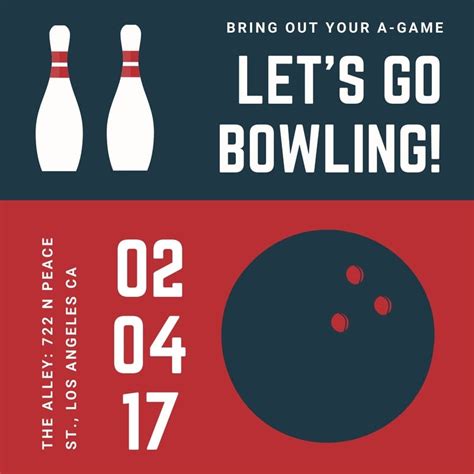 Bowling Tournament Invitation