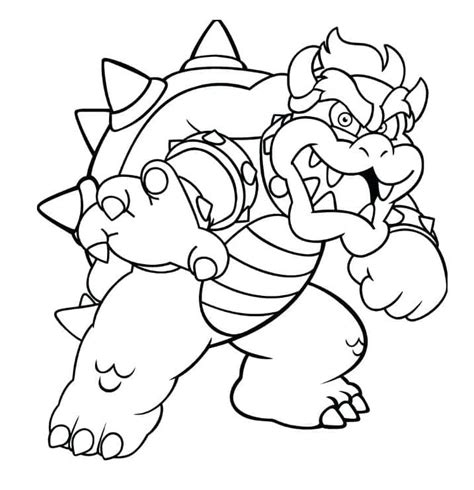 Bowser Coloring Page