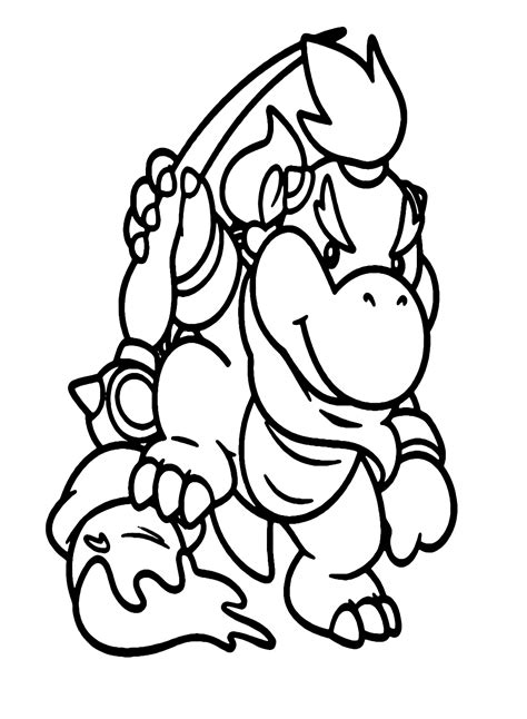 Bowser Coloring Page for Kids