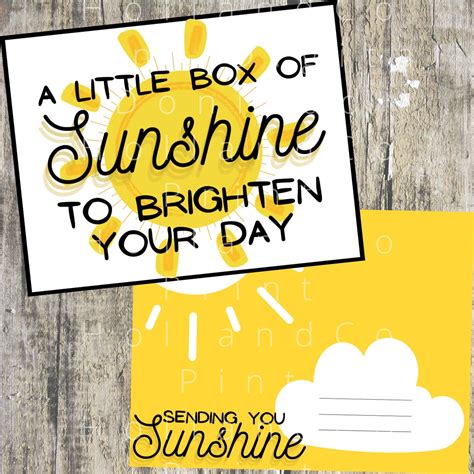 Box of Sunshine Template