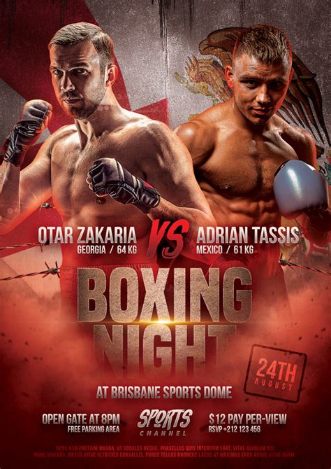 Boxing Match Poster 4