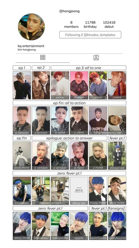 The Boyz Photocard Template 1