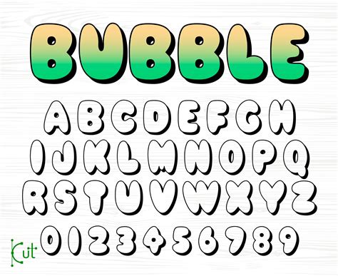 Boyish bubble letter names