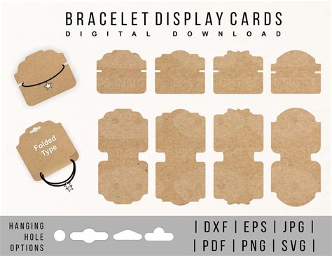 Bracelet Display Card Templates