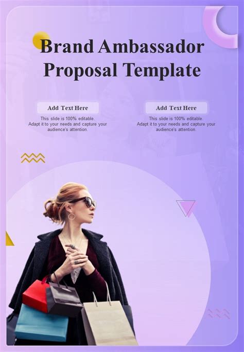 Brand ambassador sponsorship proposal sample