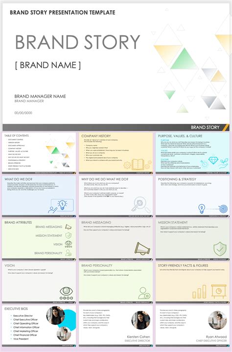 Brand story video template