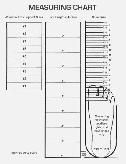 Brannock Device Printable Template for Children