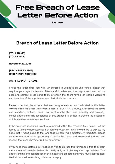 Breach of lease eviction notice