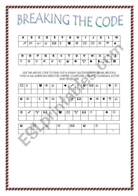 Using Elimination to Solve Breaking the Code Worksheet