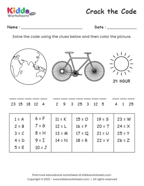 Breaking the Code Worksheet Example