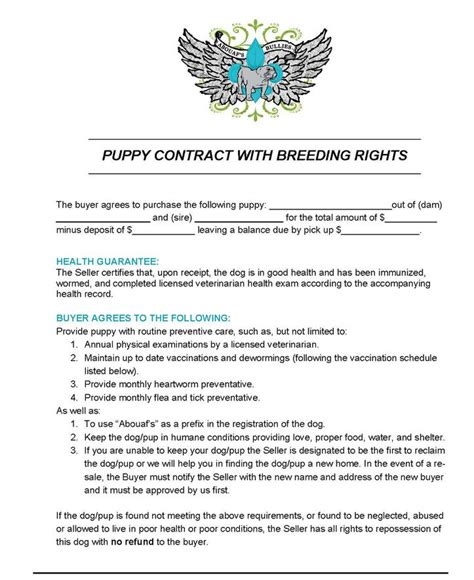 Breeding Rights Agreement