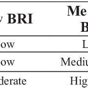 Bri Calculation for Individuals