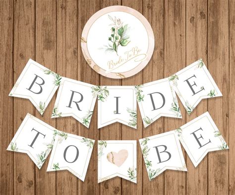 Bridal Shower Banner Printable