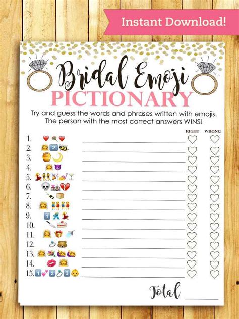 Bridal Shower Games Printable 3