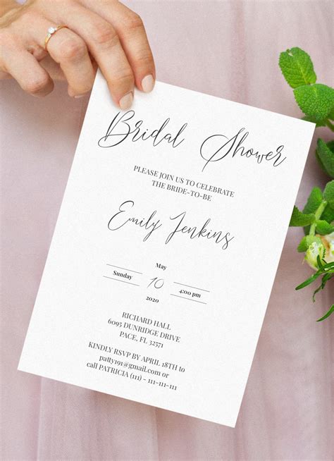 Bridal Shower Invitation Printable 5