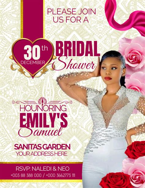 Bridal Shower Poster Template