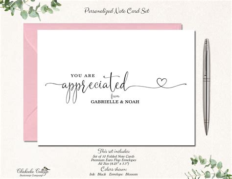 Bridal Shower Thank You Card Ideas