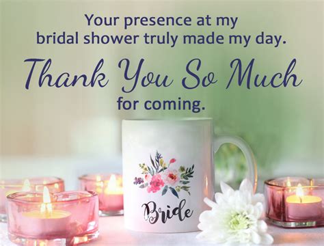 Bridal Shower Thank You Message