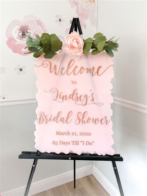 Bridal Shower Welcome Sign Design