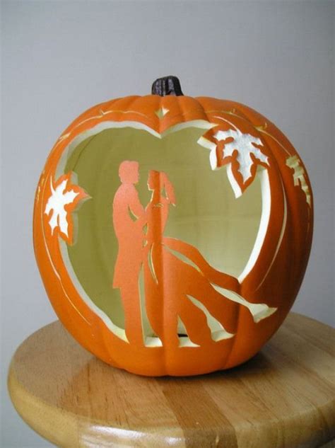 Bride and Groom Pumpkin Carving Templates Gallery