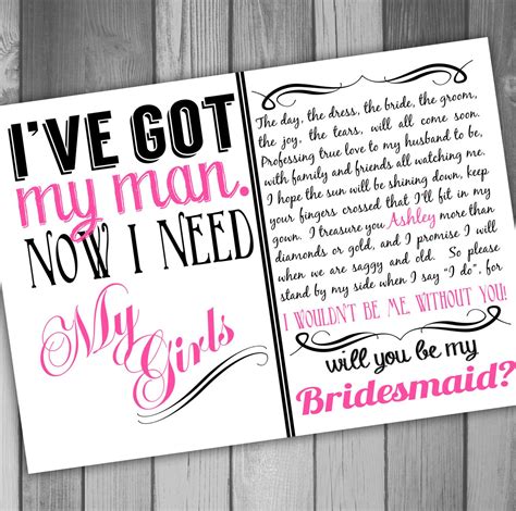 Bridesmaid Ask Templates