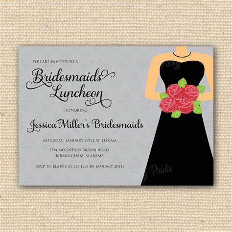 Bridesmaid Luncheon Invitations Ideas