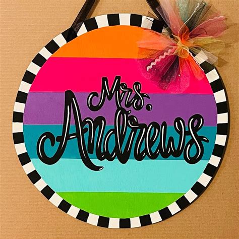 Bright and Colorful Door Hanger