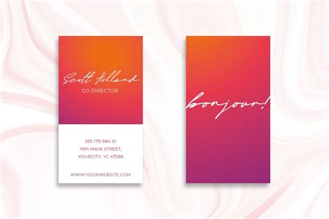 Bright Colors Business Card