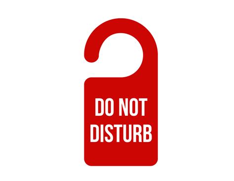 Bright Do Not Disturb Sign