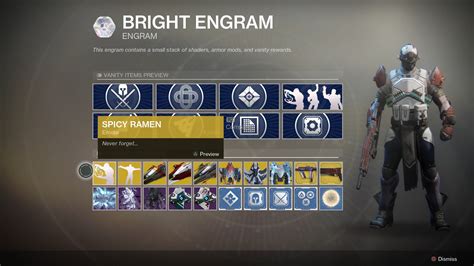 Bright Engrams in Destiny 2