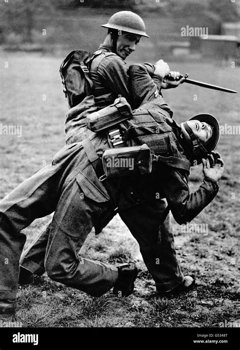 British soldier with bayonet