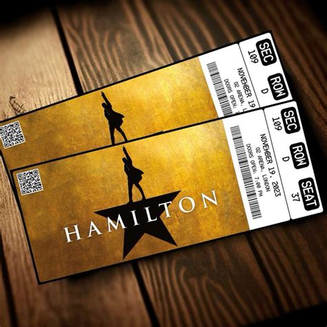 Broadway ticket design inspiration