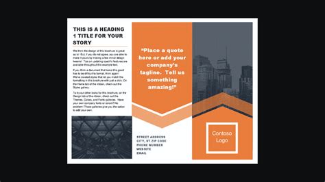 Brochure Design Templates Word