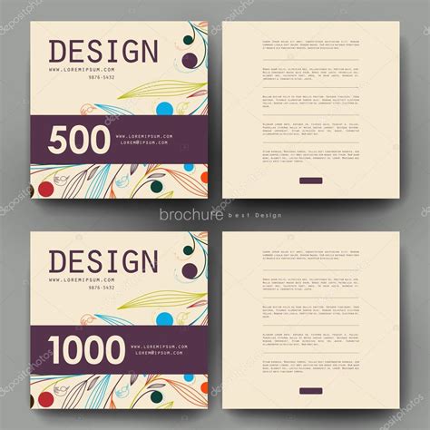 Brochure template design