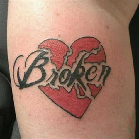 Broken Heart Tattoo Design Inspiration