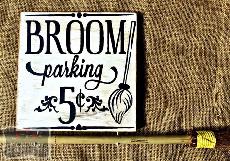 Creative Broom Parking Sign