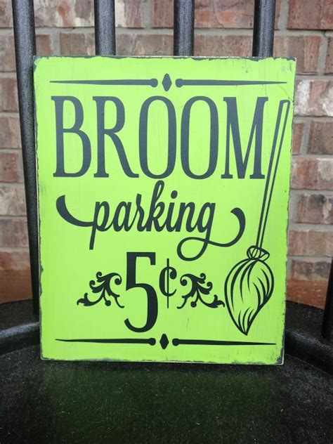 Customized Broom Parking Sign