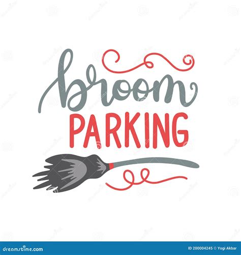 Magical Broom Parking Sign